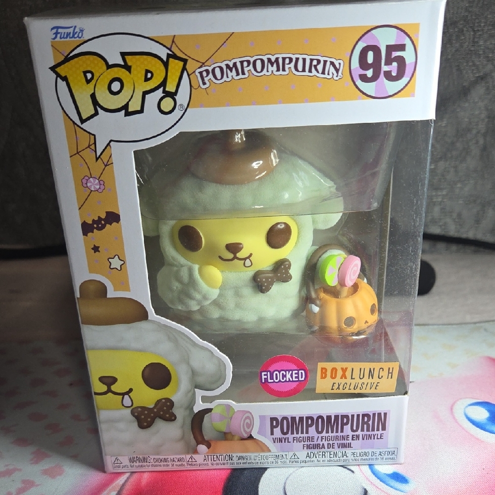 Funko Pop Pompompurin Flocked Mint Green Figure